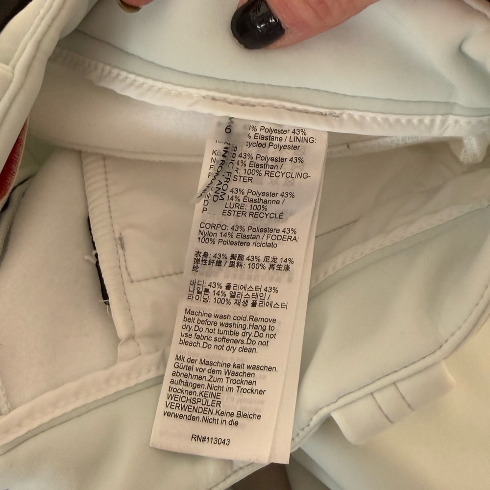 Erin Snow Elle Slim-Fit Ski Pants size 6 Bootcut Flare Size Luxury Alpine mist - Picture 10 of 12